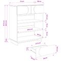 vidaXL Skrinka na topánky 73 x 38 x 87,5 cm Spracované drevo