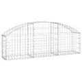 vidaXL Oblúkový gabionový kôš 150x30x40/60 cm pozinkované železo