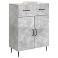 vidaXL Servírovacia skriňa Betónovo sivá 66 x 34,5 x 89,5 cm