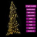 vidaXL Vianočný stromček 160 LED Teplá biela 150 cm Ratan