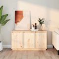 vidaXL Komoda 111x34x75 cm borovicový masív