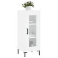vidaXL Komoda biela 34,5x34x90 cm spracované drevo