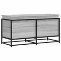 vidaXL Úložný box s vekom sivá sonoma 100x40x51,5 cm kompozitné drevo