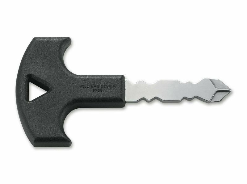 CRKT CR-9705 DEFENSE KEY BLACK taktický sebaobranný kľúč 4,5 cm