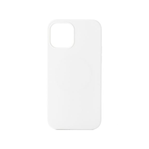 ER POWER Silikonový kryt CARNEVAL SNAP pre iPhone 13 Pro s MagSafe - biela