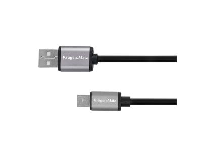 Kábel KRUGER & MATZ KM1241 Basic USB/USB mini 1m Black