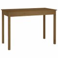 vidaXL Jedálenský stolík medovo-hnedý 110x55x75 cm masívna borovica