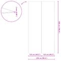 vidaXL Podložka pod bazén 500 x 250 x 0,1 cm Obdĺžnikový Čierna