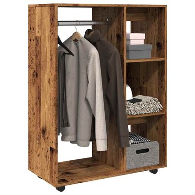 vidaXL Šatník staré drevo 80x40x110 cm kompozitné drevo