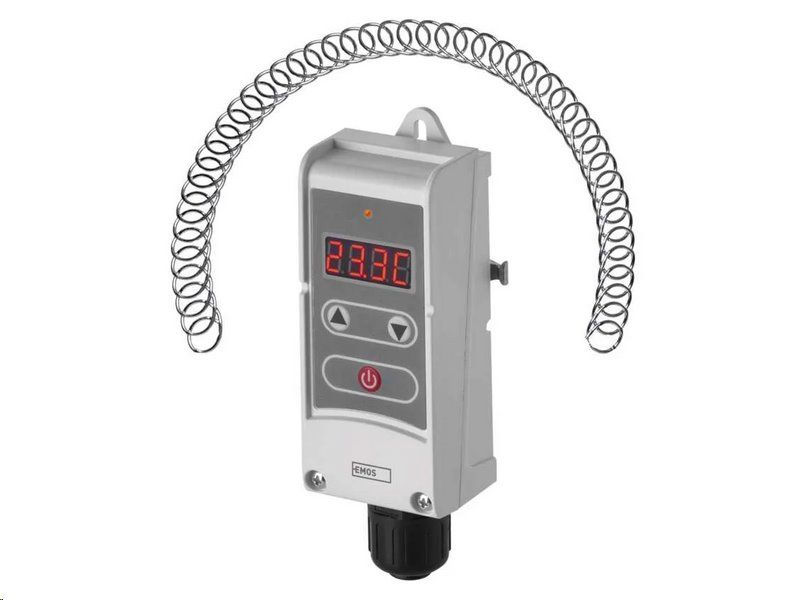 Termostat EMOS P5683 příložný manuální s displejem