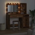 vidaXL Toaletný stolík 2 ks Hnedá 78,5 x 41 x 135 cm Kompozitné drevo