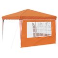 vidaXL Prístrešok na párty 288 x 288 x 245 cm Oranžová Oxfordská látka
