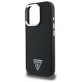 Guess HC MagSafe Grained PU Triangle Logo case for iPhone 16 Pro Max 6,9" black