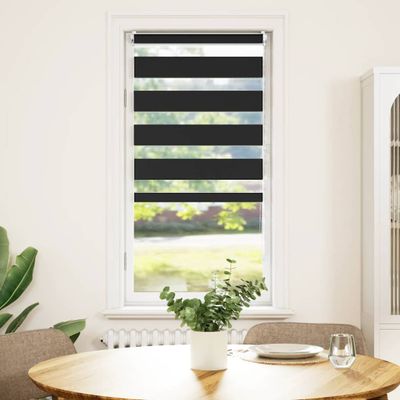 vidaXL Zebrová roleta 80,9x150 cm Šírka látky 76,7 cm čierna
