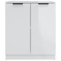 vidaXL Komoda lesklá biela 60x30x70 cm spracované drevo