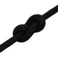 vidaXL Pracovné lano čierne 16 mm 25 m polyester