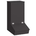 vidaXL Feeder pre prasatá Čierna 55 x 38 x 76 cm 20 kg