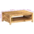 vidaXL Konferenčný stolík 80x55x30 cm masívne mangovníkové drevo