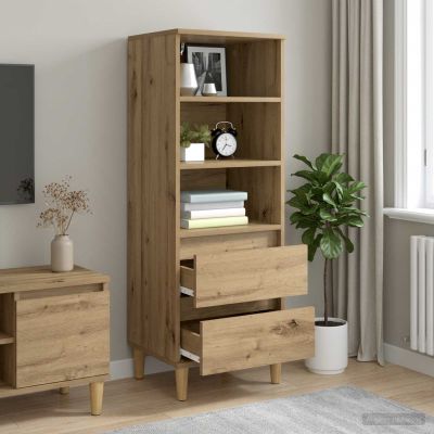 vidaXL Highboard Dub artisan 40 x 36 x 110 cm Kompozitné drevo