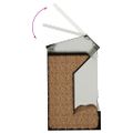 vidaXL Kŕmidlo pre králiky Strieborná 64,5 x 25,5 x 45,5 cm 6 kg