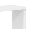 vidaXL Nástenné police 6 ks lesklé biele 22x15x22 cm