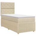 vidaXL Posteľ boxspring s matracom Modrá 100 x 200 cm Látka