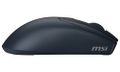 MSI herní myš FORGE GM340 Wireless Navy/ bezdrátová/ 12.000 dpi/ 2,4GHz/ BT5.2/ USB/ 6 tlačítek/ tmavě modrá Myš, herní, bezdrátová, optická, 12000DPI, 2,4GHz, Bluetooth 5.2, USB, 6 tlacítek, tmave modrá