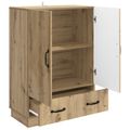 vidaXL Servírovacia skriňa Dub artisan 66 x 34,5 x 92 cm