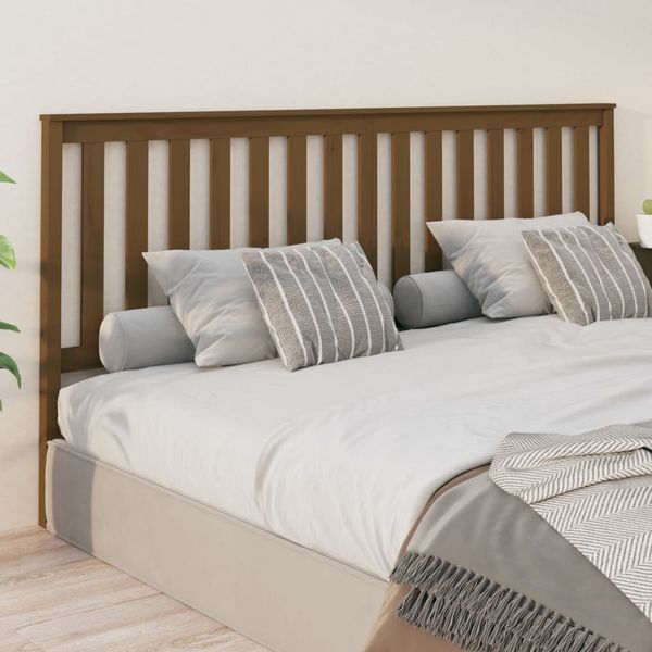 vidaXL Čelo postele medovohnedé 206x6x101 cm masívna borovica