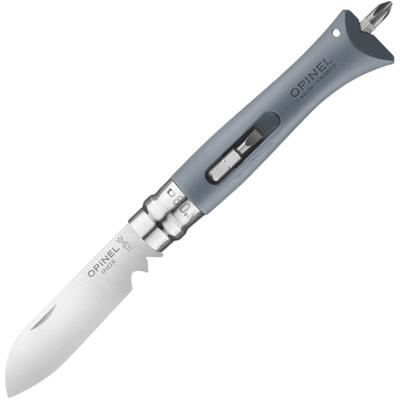 OPINEL 001792 VRI N°09 DIY Grey vreckový multifunkčný nôž pre kutilov 8 cm, šedá, polyamid