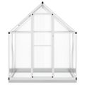 vidaXL Skleník so základovým rámom strieborný 169x114x202 cm hliník