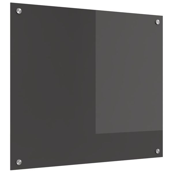 vidaXL Kuchynský obklad Tmavo šedá 70 x 60 cm tvrdené sklo