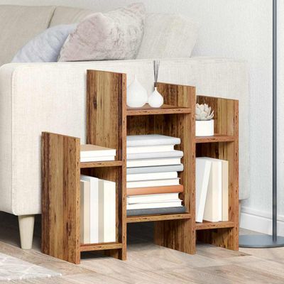vidaXL Bočná skrinka Staré drevo 60 x 26 x 60 cm Kompozitné drevo