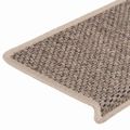 vidaXL Samolepiace nášľapy na schody vzhľad sisalu 30 ks 65x21x4 cm