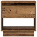 vidaXL Nočný stolík Staré drevo 45 x 34 x 44 cm Kompozitné drevo