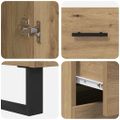 vidaXL Highboard 2 ks Remeselný dub 69,5 x 34 x 180 cm