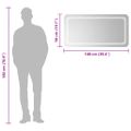 vidaXL LED kúpeľňové zrkadlo 100x50 cm