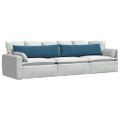 vidaXL Vankúše na pohovku 2 pcs Modrá 145 x 40 cm Kordúrová tkanina