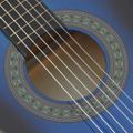 vidaXL Klasická gitara pre začiatočníkov a deti modrá 1/2 34"