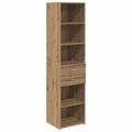 vidaXL Highboard Remeselný dub 45 x 42,5 x 185 cm Kompozitné drevo