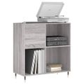 vidaXL Skrinka na platne sivá sonoma 84,5x38x48 cm kompozitné drevo