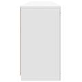 vidaXL Komoda s LED svetlami biela 162x37x67 cm