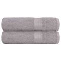 vidaXL Osušky do kúpeľne FROGN 2 ks sivé 100x150 cm 360 g/m²