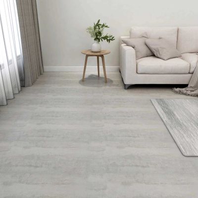 vidaXL Podlahové dosky 5,11 m² 55 pcs PVC Šedá a svetlosivá