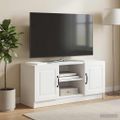 vidaXL TV skrinka Biela 102 x 34,5 x 47 cm Kompozitné drevo