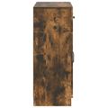vidaXL Servírovacia skriňa so zásuvkou Dymový dub 66 x 34,5 x 87 cm