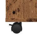 vidaXL Skrinka na kolieskach staré drevo 60x35x75 cm kompozitné drevo