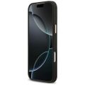 Karl Lagerfeld puzdro PU koža s logom Karl a kovovými tlačidlami fotoaparátu pre iPhone 17 Pro Max čierna