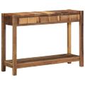 vidaXL Konzolový stôl Hnedá 107 x 33 x 76 cm Masívne obnovené drevo