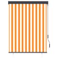 vidaXL Vonkajšia zatemňovacia roleta 120x250 cm biela a oranžová